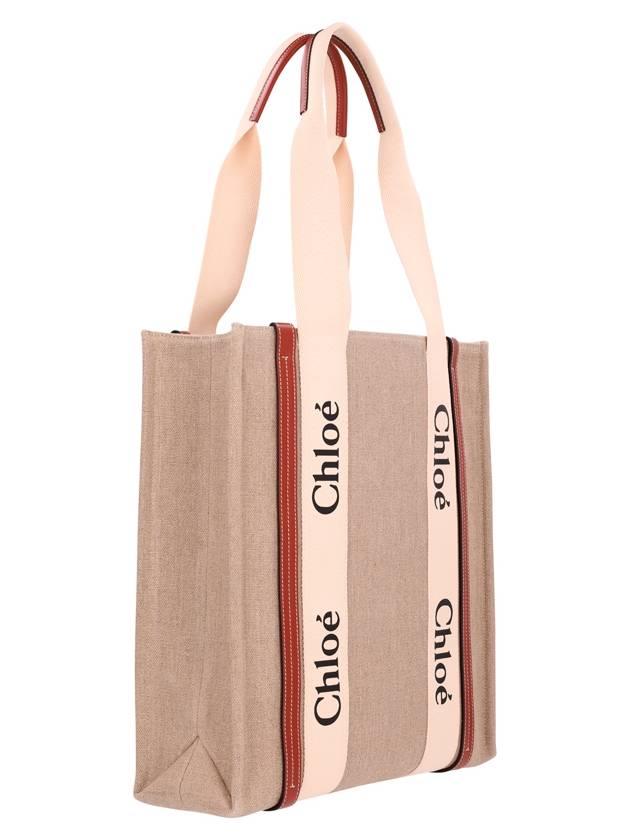 Woody Tote Bag Beige - CHLOE - BALAAN 3