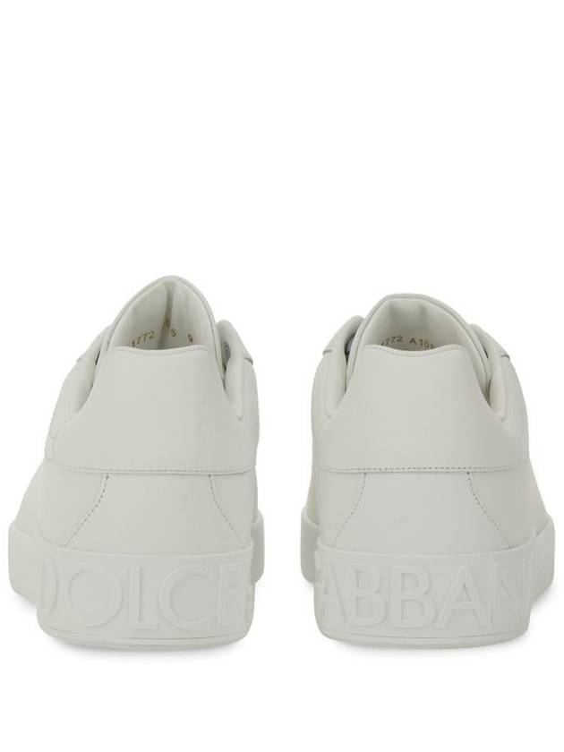 Portofino Calfskin Low Top Sneakers White - DOLCE&GABBANA - BALAAN 7