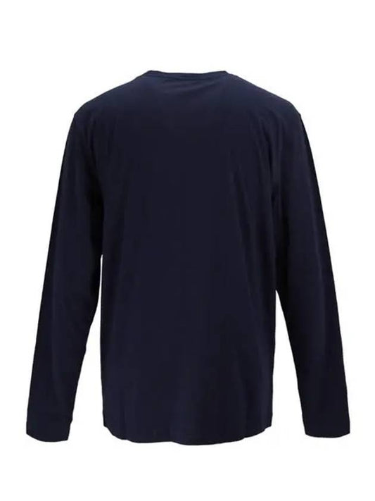 ICON Round Neck Long Sleeve Men's TShirt Blue Navy 220633 013 - HYDROGEN - BALAAN 2