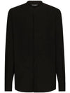 silk blend long sleeve shirt G5LF8TFUMVS - DOLCE&GABBANA - BALAAN 1