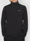 Luke Half Zip Up Mid Long Sleeve T-Shirt Black - J.LINDEBERG - BALAAN 2