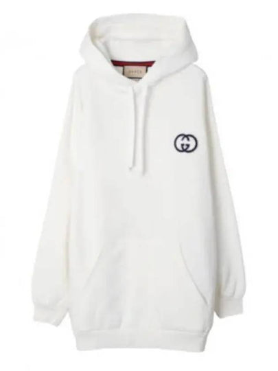 Cotton Jersey Hoodie White - GUCCI - BALAAN 2