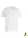 Men's Small Logo Short Sleeve T-Shirt White - SAINT LAURENT - BALAAN 2