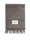 Logo Patch Fringe Muffler Grey - ACNE STUDIOS - BALAAN 1