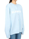 Women's Logo Cardigan Blue - BURBERRY - BALAAN 7