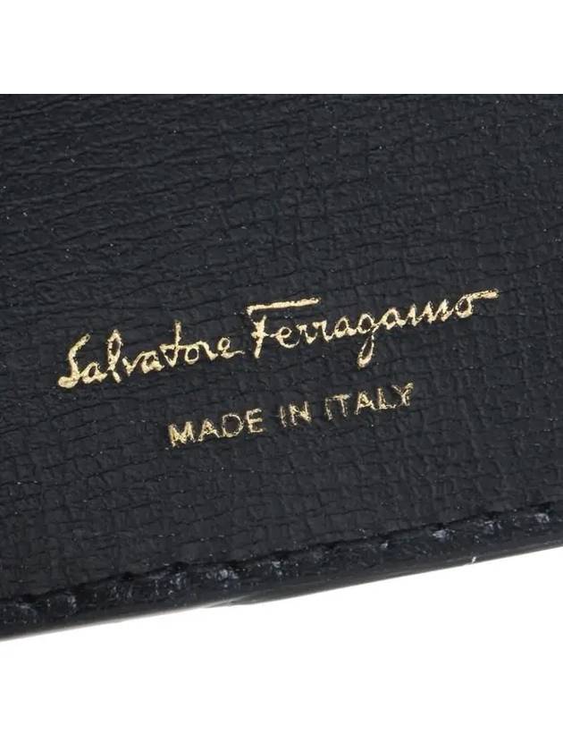 Vara Bow Half Wallet Black - SALVATORE FERRAGAMO - BALAAN 8