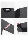 RWB Striped Crew Neck Knit Top Grey - THOM BROWNE - BALAAN 5