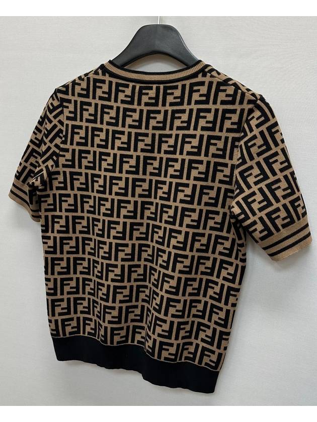 FF logo wool over classic short sleeve knit 42 - FENDI - BALAAN 5