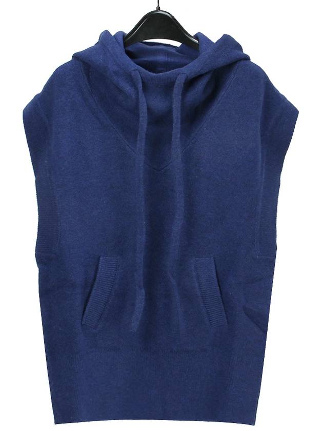 Isabel Marant BATHY Wool Hooded Sweater PU1467 30NA NAVY IMA195na - ISABEL MARANT - BALAAN 1