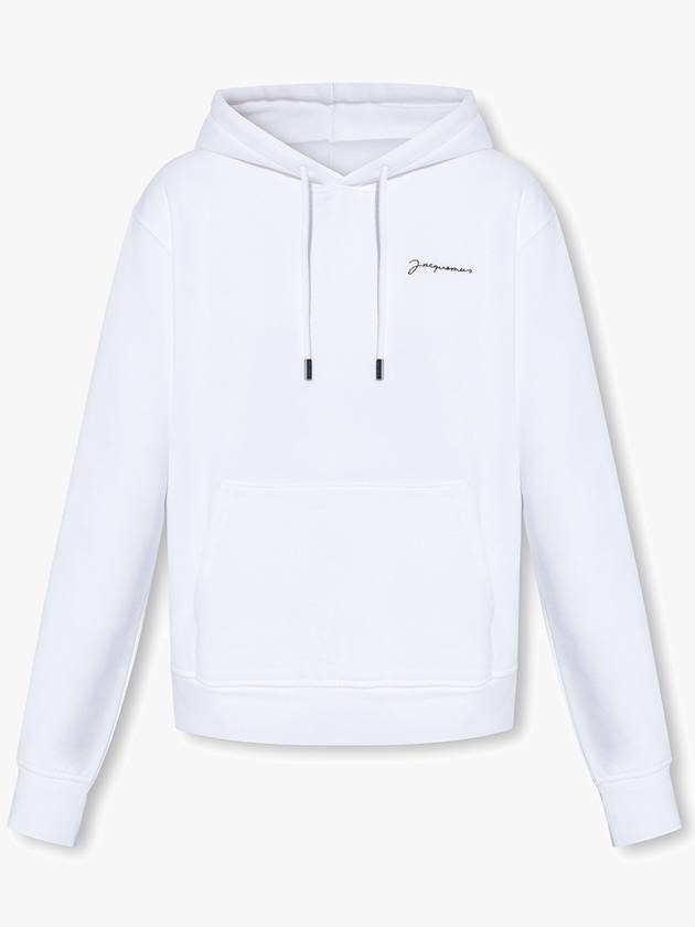 Jacquemus Logo Hoodie, Women's, White - JACQUEMUS - BALAAN 1