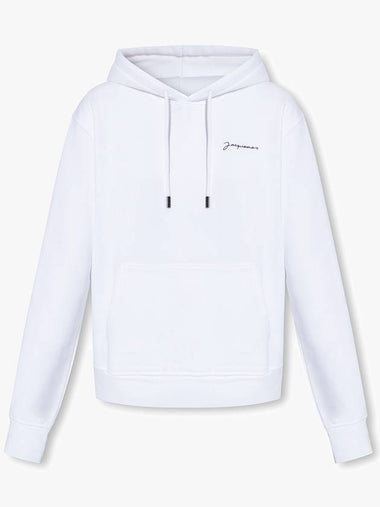 Jacquemus Logo Hoodie, Women's, White - JACQUEMUS - BALAAN 1