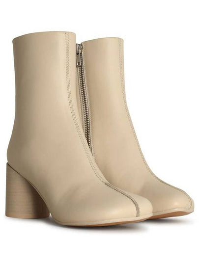 Mm6 Maison Margiela White Leather Ankle Boots - MAISON MARGIELA - BALAAN 2