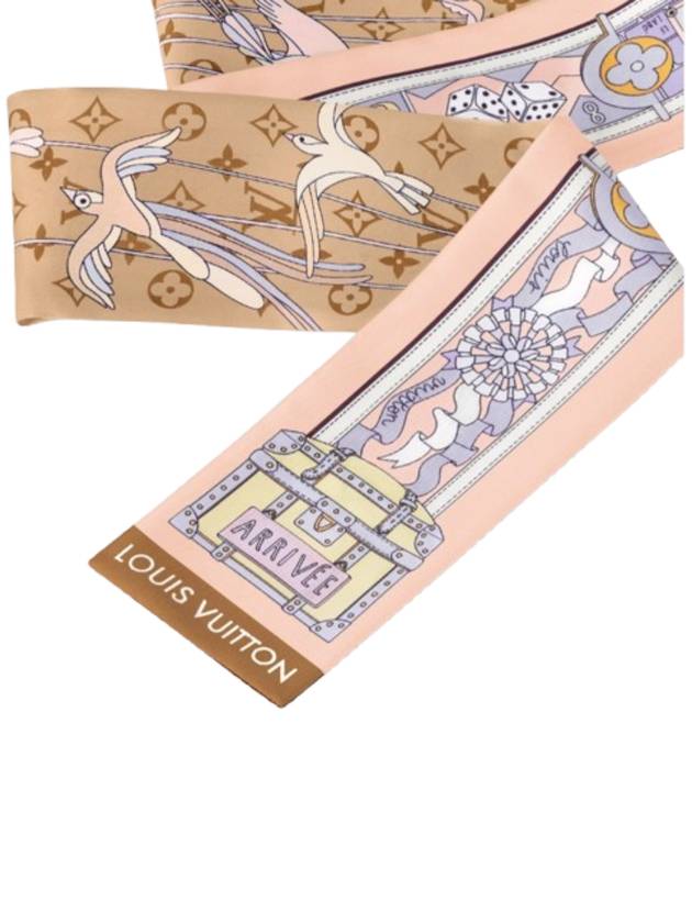 LV Journey Bandeau Scarf Beige Sable - LOUIS VUITTON - BALAAN 3