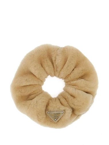 Shearling Scrunchie Ecru - PRADA - BALAAN 1