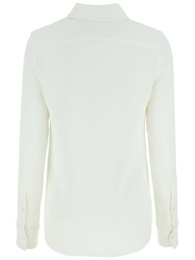 Women's Petal Crochet Compact Crepe Shirt Cream - STELLA MCCARTNEY - BALAAN 3