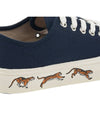 Tiger Logo Sole Cotton Low-Top Sneakers Midnight Blue - KENZO - BALAAN 11