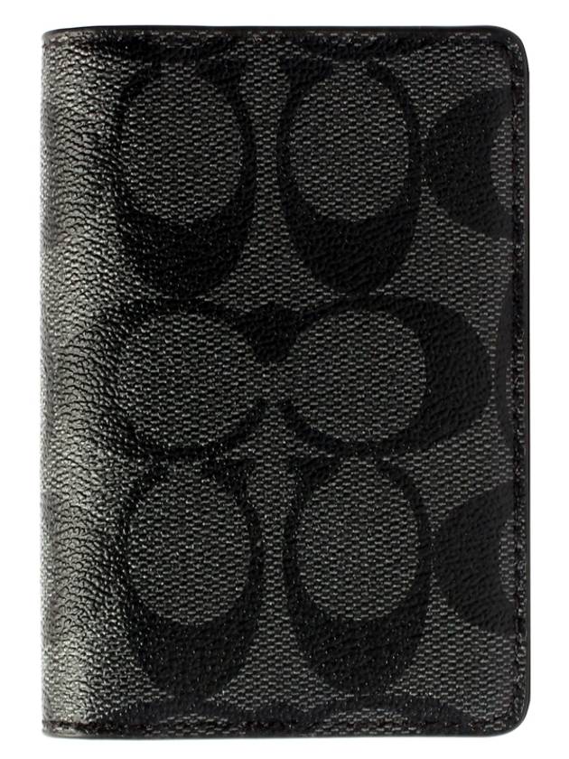 D Signature Card Wallet Black - COACH - BALAAN 2