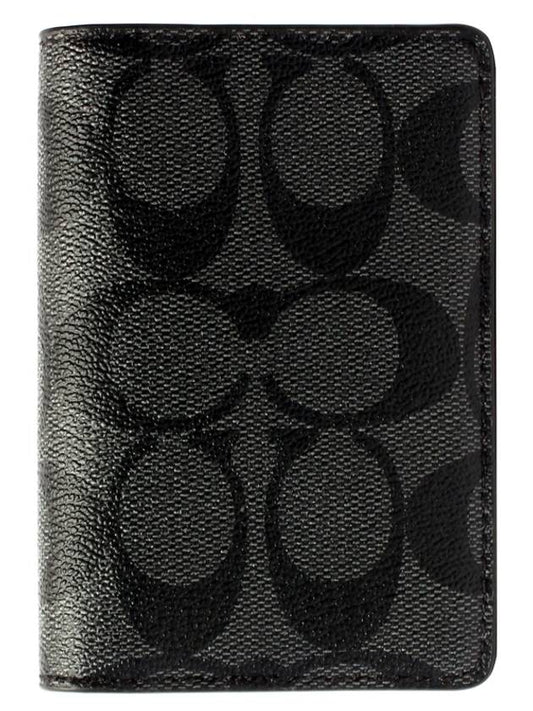 D Signature Card Wallet Black - COACH - BALAAN 2