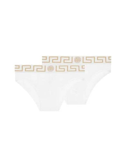 Men's Logo Banding Briefs 2 Pack White - VERSACE - BALAAN 2