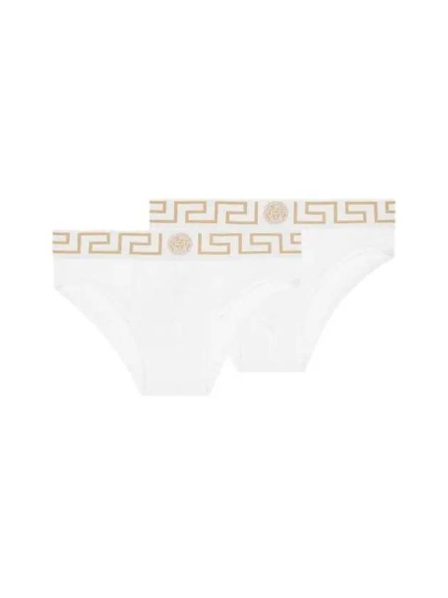 Men's Logo Banding Briefs 2 Pack White - VERSACE - BALAAN 4