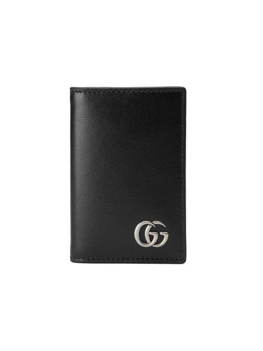 GG Marmont Card Wallet Black - GUCCI - BALAAN 1