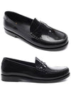 Le Leather Loafer Black - SAINT LAURENT - BALAAN 3