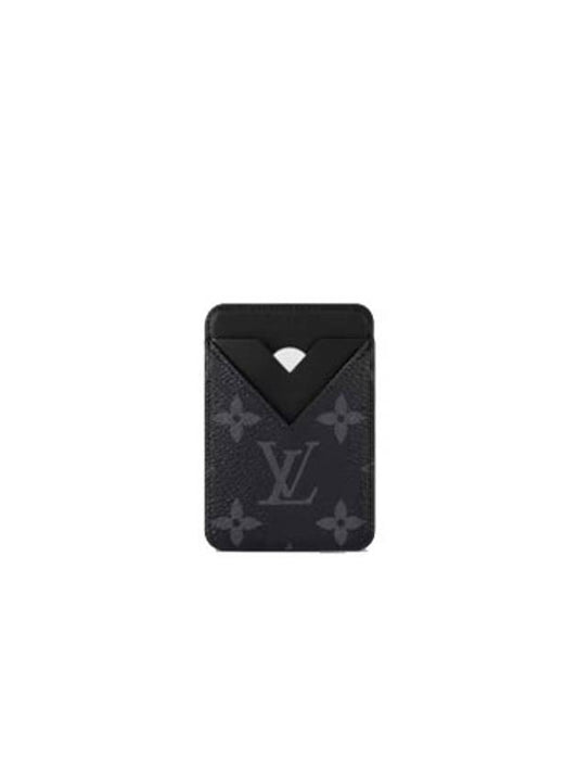 Card Wallet Porte Cart Magnet MagSafe Monogram Black M12602 - LOUIS VUITTON - BALAAN 1