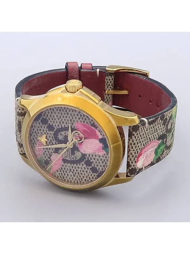 YA1264038 126 4 G Timeless GG Supreme Pink Blossom Quartz Women s Watch - GUCCI - BALAAN 2