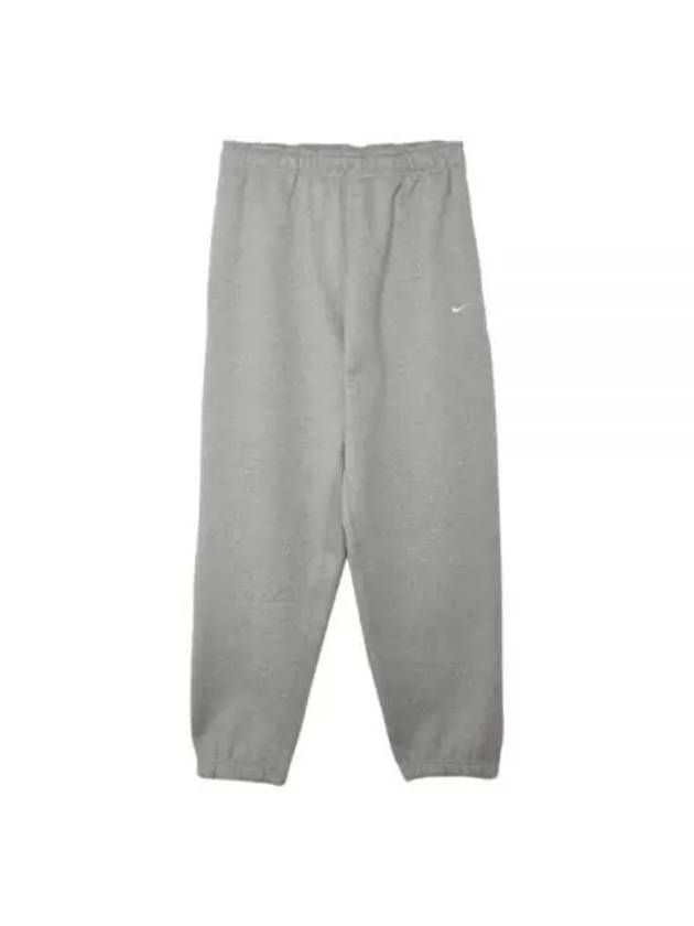 NRG Solo Swoosh Gray Brushed Sweatpants DA0330 063 - NIKE - BALAAN 2