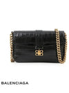 BB Logo Buckle Flap XS Shoulder Bag Black - BALENCIAGA - BALAAN 2