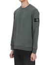 Logo Patch Crew Neck Sweatshirt Musk - STONE ISLAND - BALAAN 4