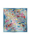 Mille Et Un Lapins Silk Scarf Blue Lavender - HERMES - BALAAN 1