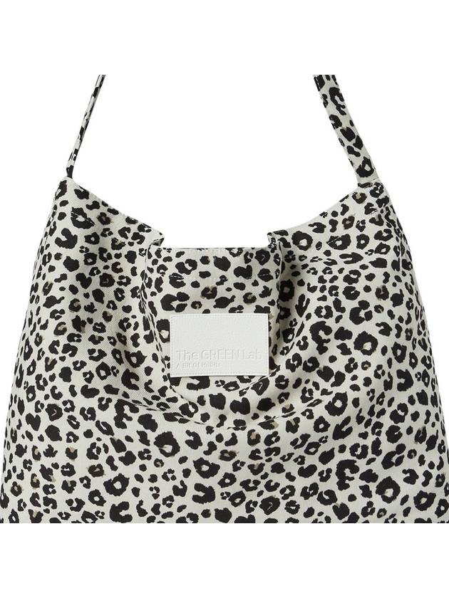 Leopard print eco bag Ivory - THE GREEN LAB - BALAAN 8