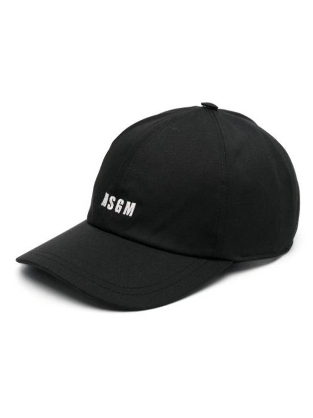 Embroidered Micro Logo Ball Cap Black - MSGM - BALAAN 2