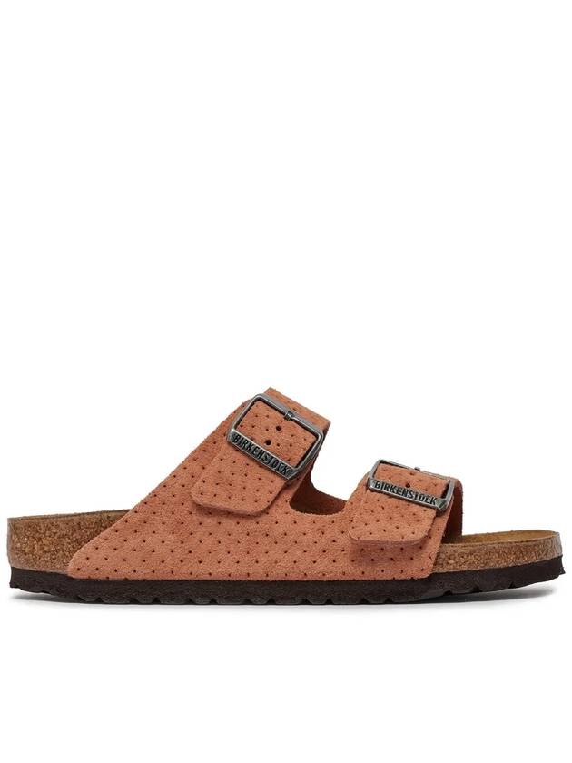 Arizona Perforated Suede Slippers Orange - BIRKENSTOCK - BALAAN 2