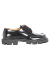 Oxford Leather Lace-Up Derby Black - MAISON MARGIELA - BALAAN 1