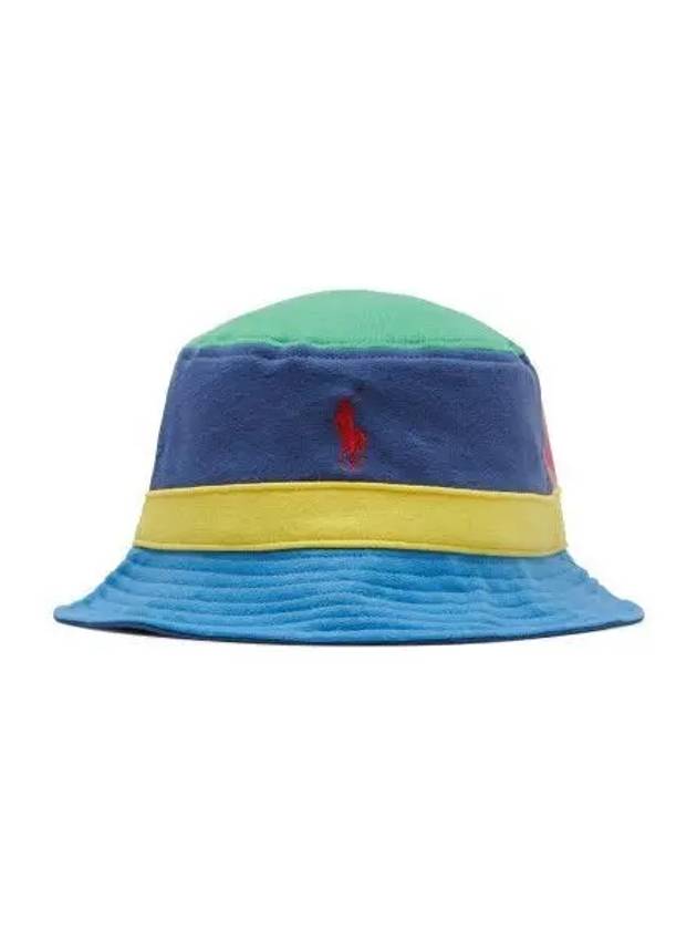 Colorblock Fleece Bucket Hat Multi - POLO RALPH LAUREN - BALAAN 1