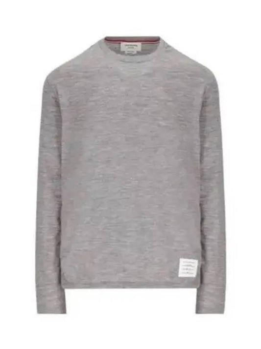 Wool Jersey 4-Bar Long Sleeve T-Shirt Light Grey - THOM BROWNE - BALAAN 2