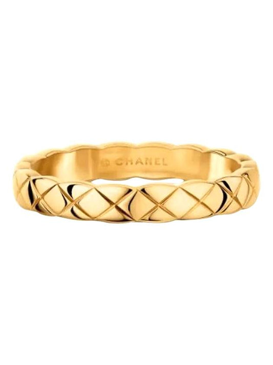 Coco Crush Ring Gold - CHANEL - BALAAN.