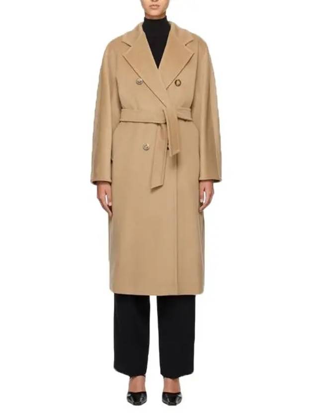 Tan Madame Wool Coat Camel 241118F059000 - MAX MARA - BALAAN 3