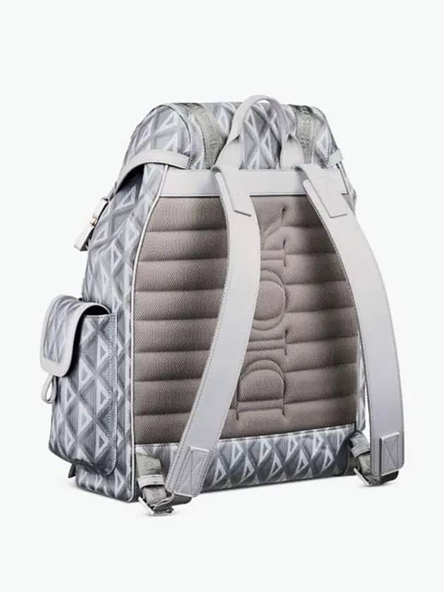 Hit The Road CD Diamond Canvas Backpack Grey - DIOR - BALAAN 4