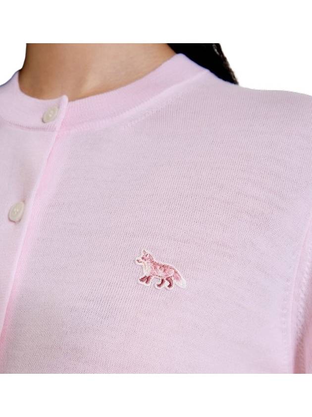 Baby Fox Patch Regular Cardigan Pale Pink - MAISON KITSUNE - BALAAN 6