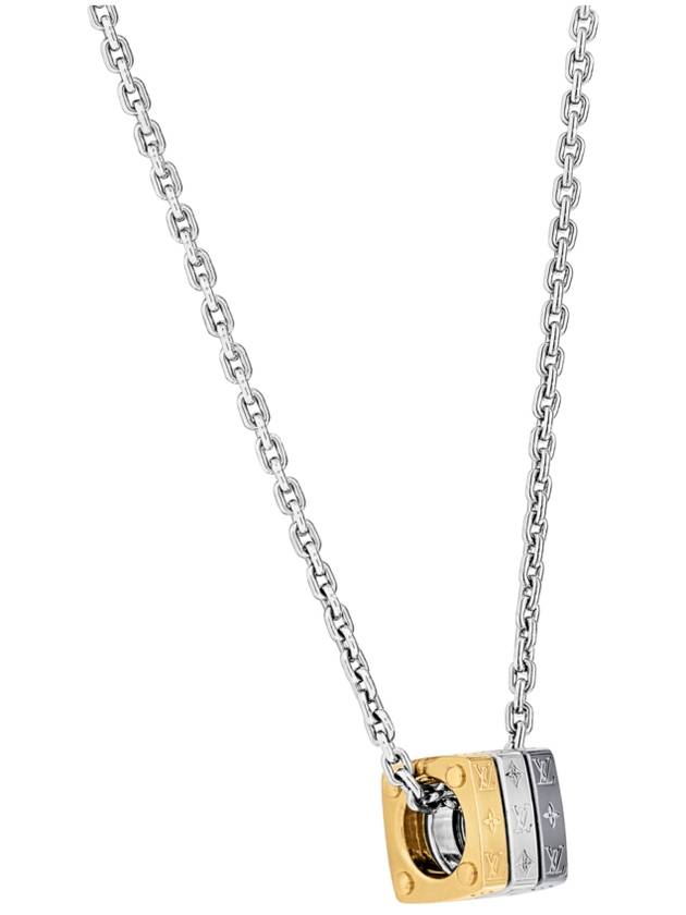 Monogram Bold Necklace Gold Silver - LOUIS VUITTON - BALAAN 7