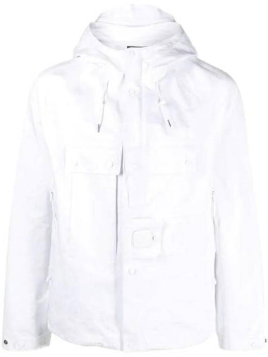 Metropolis AAC Hooded Jacket White - CP COMPANY - BALAAN 1