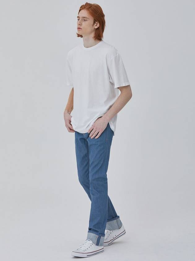 denim color selvedge pants blue - CORK - BALAAN 3