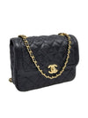 A91057 Soft caviar gold chain mini cross bag - CHANEL - BALAAN 2