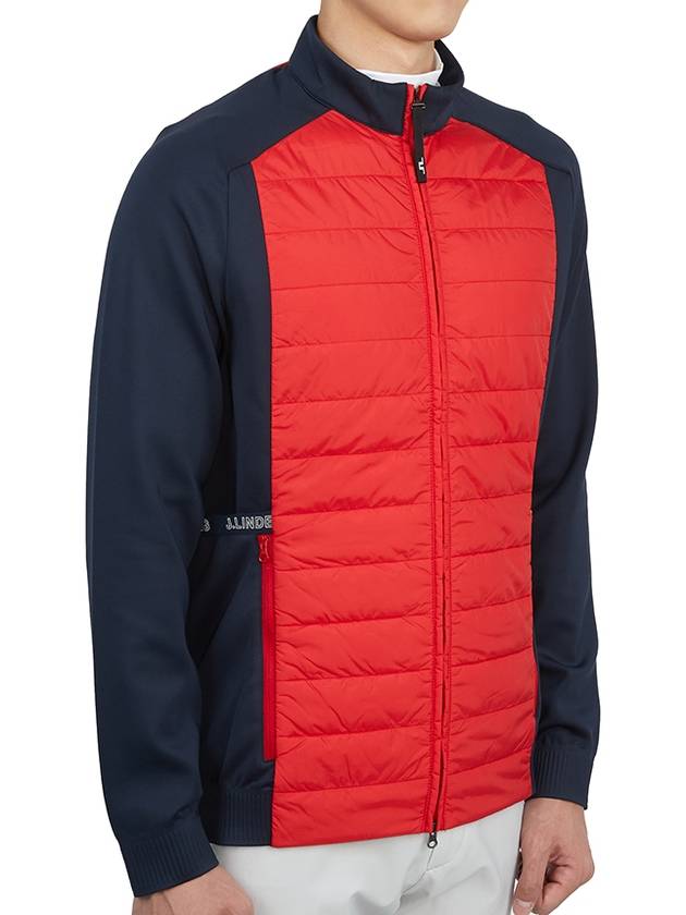 Men's Kenny Hybrid Padded Jacket Red - J.LINDEBERG - BALAAN 5