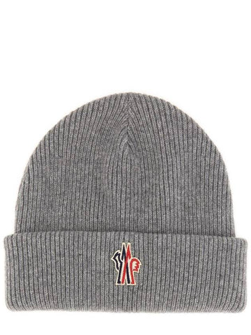 Moncler Grenoble Beanie Hat With Logo - MONCLER - BALAAN 1