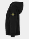 Kids Hooded Zip up Black 791660720 V0029 8Y - STONE ISLAND - BALAAN 3