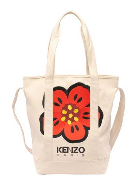 Balk Flower Tote Bag Ecru - KENZO - BALAAN.